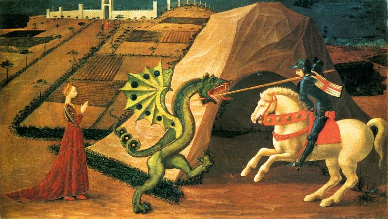UCCELLO, Paolo St George and the Dragon qt Spain oil painting art